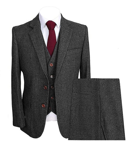 men's suits blazers mens herringbone 3 piece groom wool formal work business tailormade tuxedos blazer pants vest for wedding 221202, White;black
men's suits blazers mens herringbone 3 piece groom wool formal work business tailormade tuxedos blazer pants vest for wedding 221202, White;black