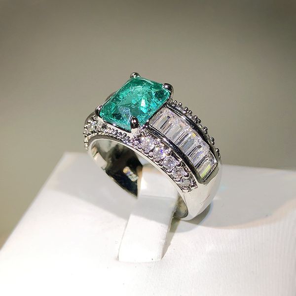 hip hop design inlaid gem ring seiko quality princess fang imitation diamond ring, Silver
hip hop design inlaid gem ring seiko quality princess fang imitation diamond ring, Silver