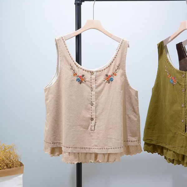 women's vests spring sweet embroidery sleeveless vest women corduroy cotton vests casual daily wear n821118 221202, Black;white
women's vests spring sweet embroidery sleeveless vest women corduroy cotton vests casual daily wear n821118 221202, Black;white
