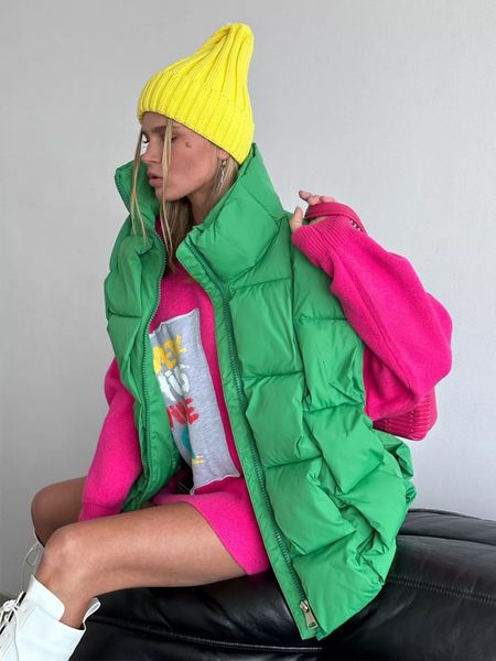 women's vest winter casual thicken warm cotton padded coats fashion green plaid sleeveless down jackets female outwear 221202, Black;white
women's vest winter casual thicken warm cotton padded coats fashion green plaid sleeveless down jackets female outwear 221202, Black;white