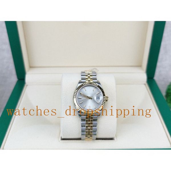 gift for women watch silver dial 28mm jubilee strap stainless steel automatic movement bracelet luminous wristwatches original box, Slivery;brown
gift for women watch silver dial 28mm jubilee strap stainless steel automatic movement bracelet luminous wristwatches original box, Slivery;brown