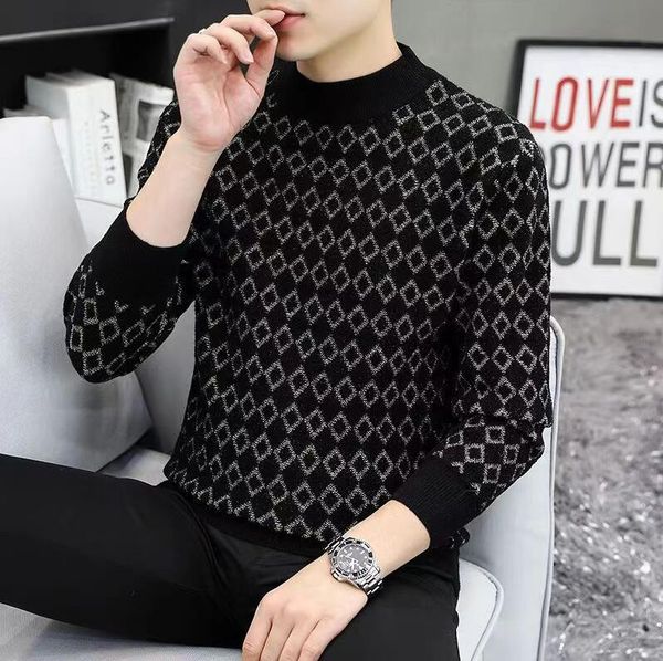men turtleneck sweater winter warm knitted mens sweaters slim solid black high neck pullover sweater hombre men's clothing, White;black
men turtleneck sweater winter warm knitted mens sweaters slim solid black high neck pullover sweater hombre men's clothing, White;black