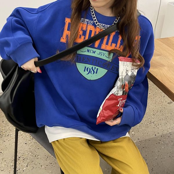 women's hoodies sweatshirts blue plush sweatshirt letter printing women vintage american fashion streetwear lazy wind thicken warm wint, Black
women's hoodies sweatshirts blue plush sweatshirt letter printing women vintage american fashion streetwear lazy wind thicken warm wint, Black