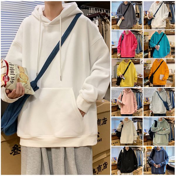 autumn winter men's solid color hoodies male fleece sweatshirts korean clothing oversized casual fashion pullovers, Black
autumn winter men's solid color hoodies male fleece sweatshirts korean clothing oversized casual fashion pullovers, Black