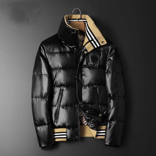 men's down jacket plaid pattern embroidery logo designer winter warm jacket luxury brand parka, Black
men's down jacket plaid pattern embroidery logo designer winter warm jacket luxury brand parka, Black