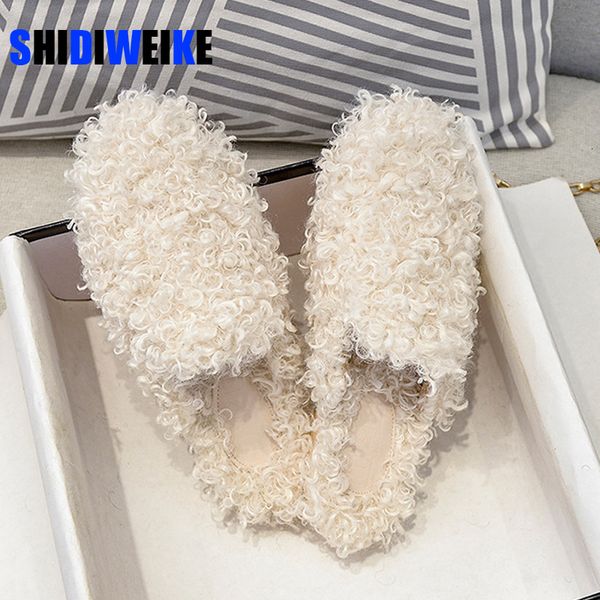 slippers winter warm plush women's outdoor fur flats fashion design large size 41-44 muller shoes ad1131 221203, Black
slippers winter warm plush women's outdoor fur flats fashion design large size 41-44 muller shoes ad1131 221203, Black