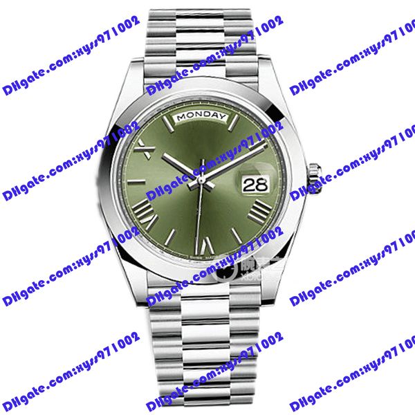 men's highquality watch 2813 automatic machinery 228206 watch 40mm olive green dial rome time mark 228238 wristwatch silver stainless s, Slivery;brown
men's highquality watch 2813 automatic machinery 228206 watch 40mm olive green dial rome time mark 228238 wristwatch silver stainless s, Slivery;brown