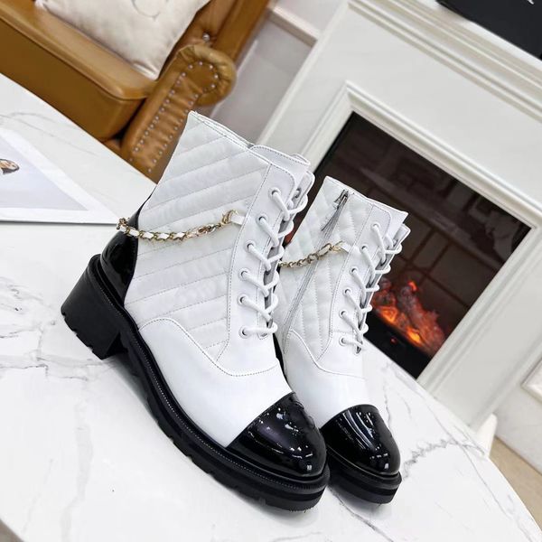ankle boots designer leather lace up boot fashion women ccity winter booties channel warm shoes gsfd, Black
ankle boots designer leather lace up boot fashion women ccity winter booties channel warm shoes gsfd, Black