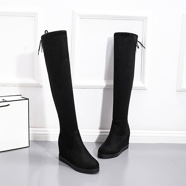 boots wgznyn flock leather women over the knee lace up high heels autumn woman shoes winter 3371 221203, Black
boots wgznyn flock leather women over the knee lace up high heels autumn woman shoes winter 3371 221203, Black