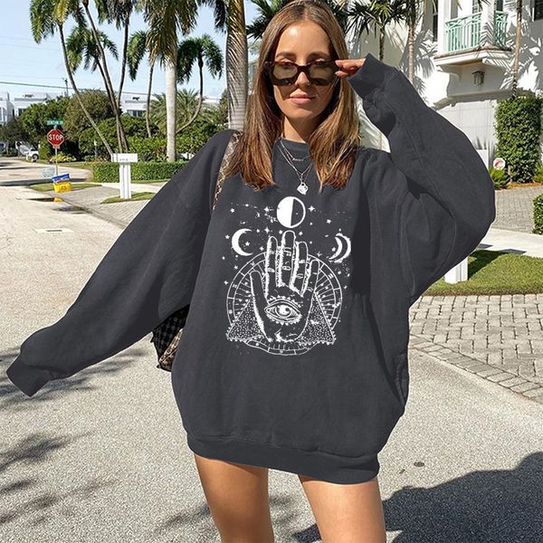 women's jackets vintage palms and eyes print women sweatshirts spring autumn long sleeve loose hoodies drop shoulder oversized 221201, Black;brown
women's jackets vintage palms and eyes print women sweatshirts spring autumn long sleeve loose hoodies drop shoulder oversized 221201, Black;brown
