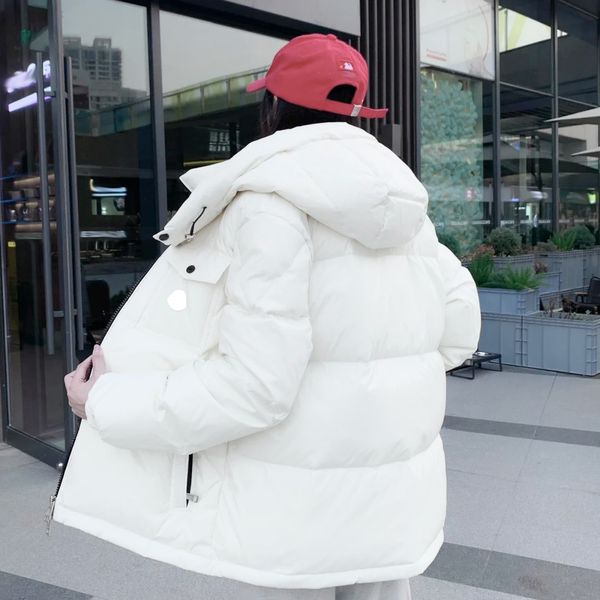 men's and women's down jacket fashion hooded casual warmth 90 white duck down short winter jaqueta coat parka, Black
men's and women's down jacket fashion hooded casual warmth 90 white duck down short winter jaqueta coat parka, Black