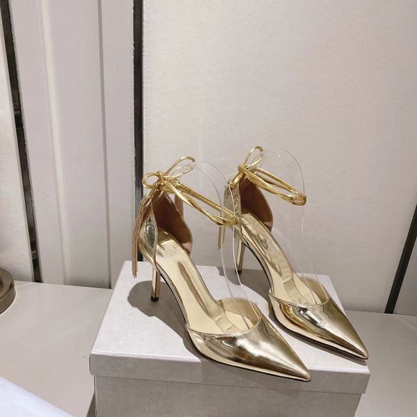 spring and summer shoes 2023 temperament high heel pointed side empty single shoe women's shallow mouth metal tassel thin, Black
spring and summer shoes 2023 temperament high heel pointed side empty single shoe women's shallow mouth metal tassel thin, Black