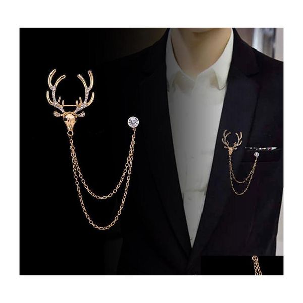 pins brooches korean british style elk brooch suit double layer tassel chain lapel pin angle wings badge retro female cor men acces dhnrb, Gray
pins brooches korean british style elk brooch suit double layer tassel chain lapel pin angle wings badge retro female cor men acces dhnrb, Gray
