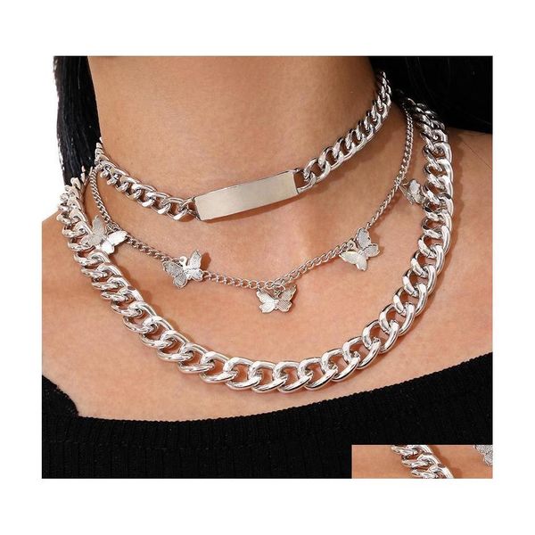 chokers 3pcs/set bohemia women necklaces set butterfly long metal clavicle chain mtilayer necklace wedding party jewelry drop delive dhqjq, Golden;silver
chokers 3pcs/set bohemia women necklaces set butterfly long metal clavicle chain mtilayer necklace wedding party jewelry drop delive dhqjq, Golden;silver