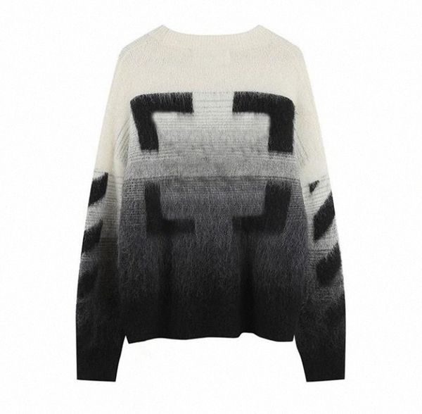 winter designers sweater mens womens arrow color gradient pullover hoodie senior classic multicolor round neck autumn winter keep warm comfo, White;black
winter designers sweater mens womens arrow color gradient pullover hoodie senior classic multicolor round neck autumn winter keep warm comfo, White;black