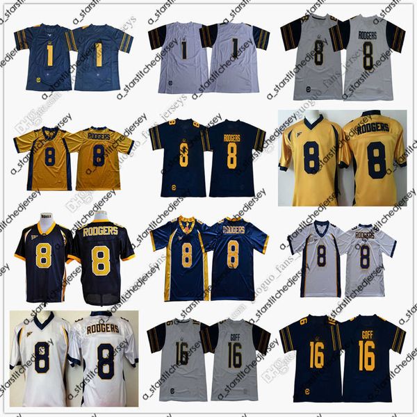 american college football wear ncaa california golden bears football jersey 8 aaron rodgers 16 jared goff 1 melquise stovall jerseys size s-, Black
american college football wear ncaa california golden bears football jersey 8 aaron rodgers 16 jared goff 1 melquise stovall jerseys size s-, Black