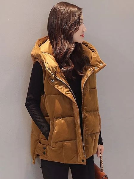 women's vests woman jacket vest short hood autumn winter down cottonpadded women's casual vest cottonpadded jacket chaleco mujer 2, Black;white
women's vests woman jacket vest short hood autumn winter down cottonpadded women's casual vest cottonpadded jacket chaleco mujer 2, Black;white