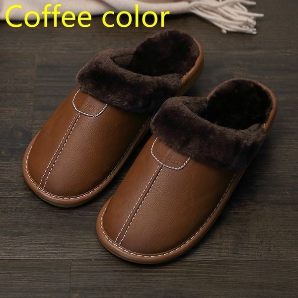 slippers fongimic men winter pu leather warm indoor slipper waterproof home house shoes 221203, Black
slippers fongimic men winter pu leather warm indoor slipper waterproof home house shoes 221203, Black