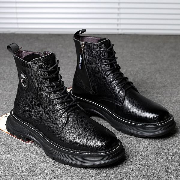 eur39-44 fashion martin boots for men british style fleece high-leather boot new men casual fashion sneakers retro wild workwear knight boot, Black
eur39-44 fashion martin boots for men british style fleece high-leather boot new men casual fashion sneakers retro wild workwear knight boot, Black