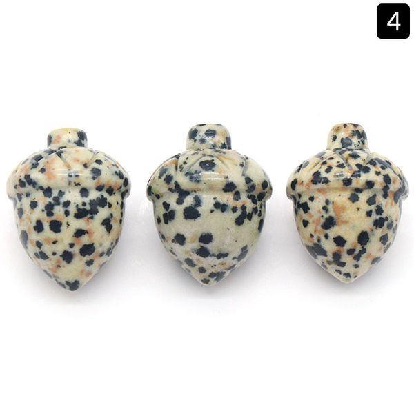 natural shape acorn gemstone decorative hand carved healing dalmation jasper hazelnut stone for home decoration gift, Black
natural shape acorn gemstone decorative hand carved healing dalmation jasper hazelnut stone for home decoration gift, Black