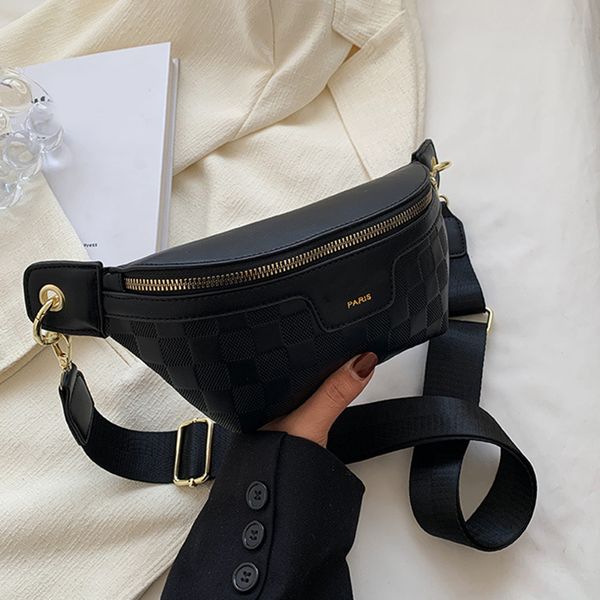 chest bag women designers elegant plaid pu leather waist bags for womens waist packs stylish fanny pack wide strap crossbody 031
chest bag women designers elegant plaid pu leather waist bags for womens waist packs stylish fanny pack wide strap crossbody 031