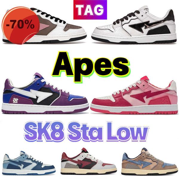 low shoessk8 sta low casual shoes apes nigo men sneakers vintage white pink mist grey royal purple light grey cream 16th anniversary black c
low shoessk8 sta low casual shoes apes nigo men sneakers vintage white pink mist grey royal purple light grey cream 16th anniversary black c