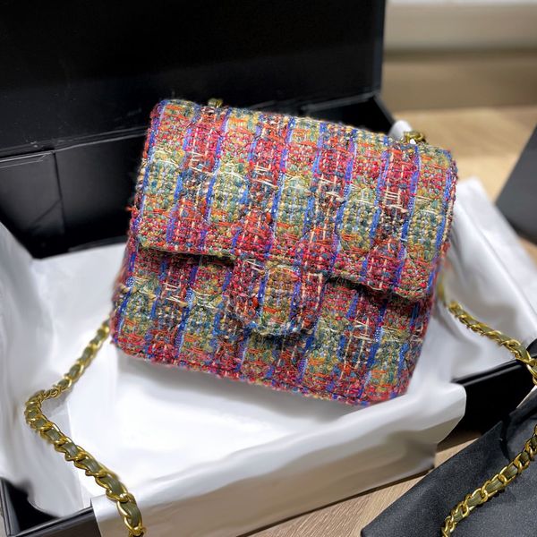 22k woolen quilted flap mini bags color sequins tweed designer wallets women classic square metal chain shoulder cross body purse fall winte
22k woolen quilted flap mini bags color sequins tweed designer wallets women classic square metal chain shoulder cross body purse fall winte
