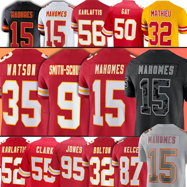 15 patrick mahomes chiefes football jerseys men women kadarius toney nick bolton juju smith-schuster travis kelce chris jones jaylen watson, Black;red
15 patrick mahomes chiefes football jerseys men women kadarius toney nick bolton juju smith-schuster travis kelce chris jones jaylen watson, Black;red