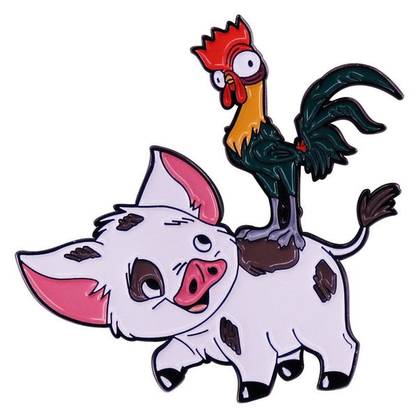 fantasy cartoon movie friend piggy rooster hard enamel pin animal metal badge brooch for jewelry accessory gift, Blue
fantasy cartoon movie friend piggy rooster hard enamel pin animal metal badge brooch for jewelry accessory gift, Blue