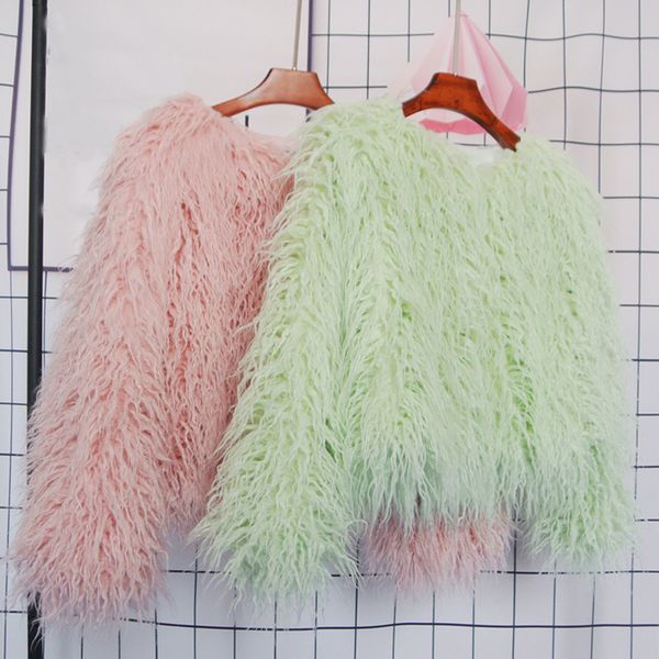 qnpqyx women's fur coat colorful furry pink lamb wool faux fur coat female shaggy sheepskin coat winter artificial fur jacket, Black
qnpqyx women's fur coat colorful furry pink lamb wool faux fur coat female shaggy sheepskin coat winter artificial fur jacket, Black