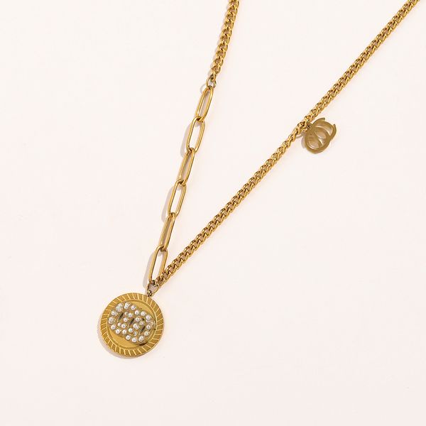luxury design necklace 18k gold plated brand stainless steel necklaces choker chain pearl letter pendant fashion women wedding jewelry acces, Silver
luxury design necklace 18k gold plated brand stainless steel necklaces choker chain pearl letter pendant fashion women wedding jewelry acces, Silver