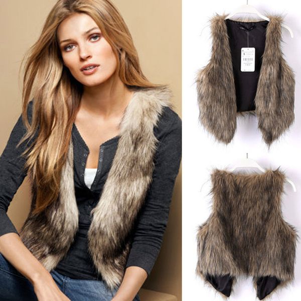 women's vests spring autumn short sleeveless khaki vest faux fur slim female coat warm ladies jacket 221202, Black;white
women's vests spring autumn short sleeveless khaki vest faux fur slim female coat warm ladies jacket 221202, Black;white