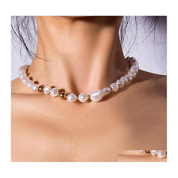 chokers korean layer elegant gold beads simated pearl necklaces for women girls fashion choker party accessories gift drop delivery dhrsx, Golden;silver
chokers korean layer elegant gold beads simated pearl necklaces for women girls fashion choker party accessories gift drop delivery dhrsx, Golden;silver