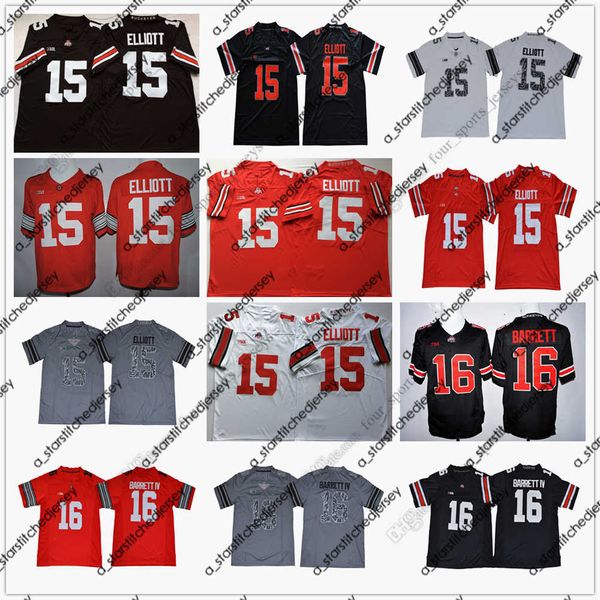 american college football wear ncaa ohio state buckeyes college football jersey 15 ezekiel elliott 16 j.t barrett stitched, Black
american college football wear ncaa ohio state buckeyes college football jersey 15 ezekiel elliott 16 j.t barrett stitched, Black
