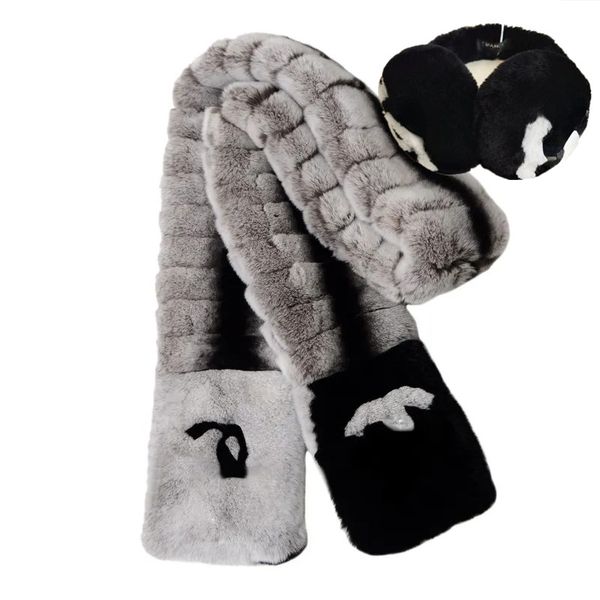 2pcs fasion women's designer scarves with thick rabbit fur wool earmuffs rex rabbit fur warm double-sided scarf, Blue;gray
2pcs fasion women's designer scarves with thick rabbit fur wool earmuffs rex rabbit fur warm double-sided scarf, Blue;gray