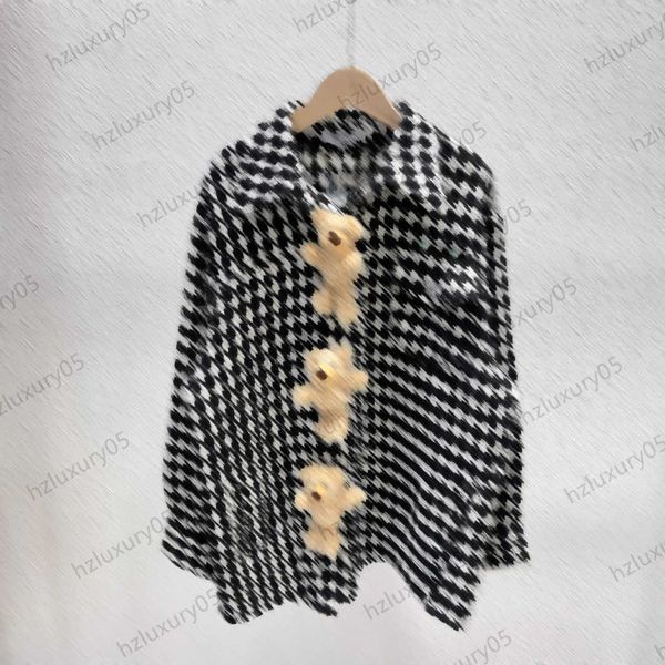 womens jacket back letter embroidery three-dimensional bear decoration woolen jackets lapels long sleeves loose warm coats autumn winter wom, Black;brown
womens jacket back letter embroidery three-dimensional bear decoration woolen jackets lapels long sleeves loose warm coats autumn winter wom, Black;brown