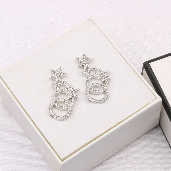 fashion stud earrings woman luxury designer diamond earring chic letters jewelry women 18k plated crystal rhinestones valentine wedding gift, Golden;silver
fashion stud earrings woman luxury designer diamond earring chic letters jewelry women 18k plated crystal rhinestones valentine wedding gift, Golden;silver