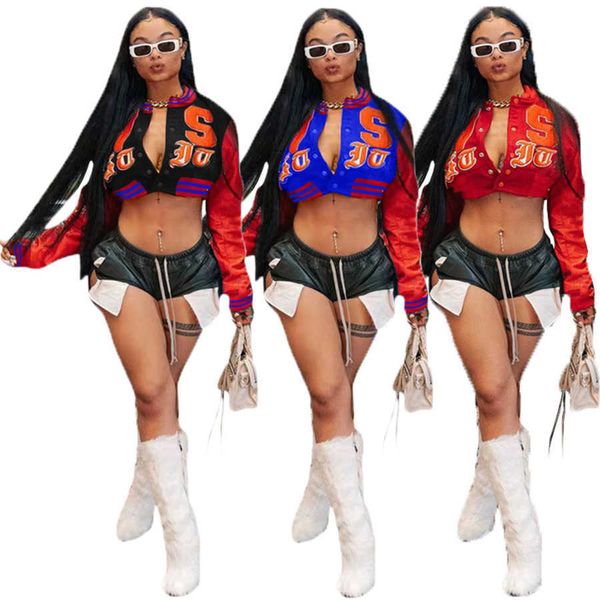 women jackets designer casual open umbilical round neck loose short jacket bomber ladies fashion coats 3 colours, Black;brown
women jackets designer casual open umbilical round neck loose short jacket bomber ladies fashion coats 3 colours, Black;brown