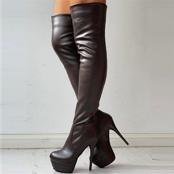 boots plus size 31-46 ladies extreme high fetish thin heels party shoes women winter add fur platform thigh woman 221203, Black
boots plus size 31-46 ladies extreme high fetish thin heels party shoes women winter add fur platform thigh woman 221203, Black