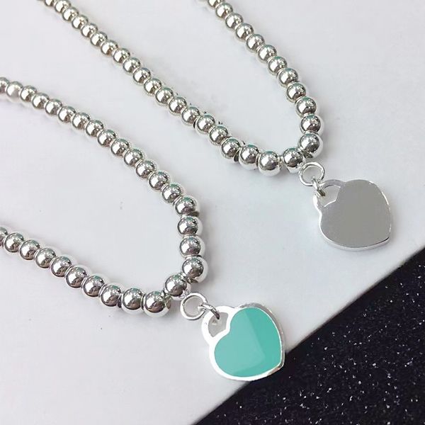 new bracelet necklace set heart shaped bead chain luxury women fashion jewelry original gift 316l stainless steel factory wholesale, Silver
new bracelet necklace set heart shaped bead chain luxury women fashion jewelry original gift 316l stainless steel factory wholesale, Silver