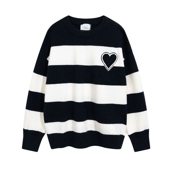 designer sweater man woman three black and white stripe rainbow color knit love a womens low collar fashion letter long sleeve clothes 20ss, White;black
designer sweater man woman three black and white stripe rainbow color knit love a womens low collar fashion letter long sleeve clothes 20ss, White;black