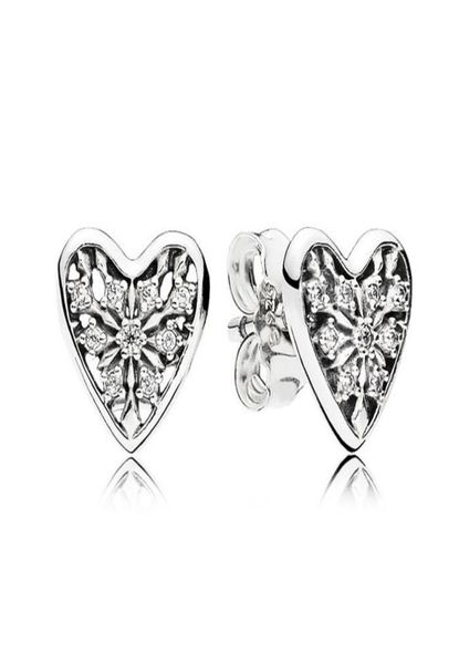real 925 sterling silver heart of winter stud earring set original box for pandora cz diamond earrings girls women jewelry3264888, Golden;silver 
real 925 sterling silver heart of winter stud earring set original box for pandora cz diamond earrings girls women jewelry3264888, Golden;silver