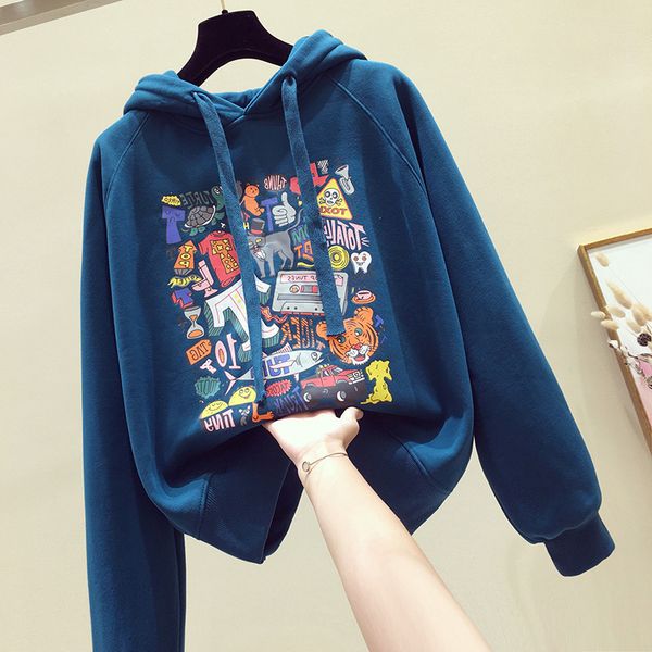 women's jackets ladies cartoon printed letter hoodies autumn and winter long sleeved fleece warm sweatshirt hoodie women's clothin, Black;brown
women's jackets ladies cartoon printed letter hoodies autumn and winter long sleeved fleece warm sweatshirt hoodie women's clothin, Black;brown