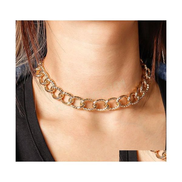 chokers punk metal gold color casual chain choker necklace women fashion simple jewelry drop delivery necklaces pendants dhj8b, Golden;silver
chokers punk metal gold color casual chain choker necklace women fashion simple jewelry drop delivery necklaces pendants dhj8b, Golden;silver