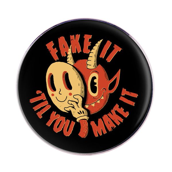 fake it til you make it hell boy brooch enamel pin brooches metal badges lapel pins denim jacket jewelry accessories gifts, Blue
fake it til you make it hell boy brooch enamel pin brooches metal badges lapel pins denim jacket jewelry accessories gifts, Blue