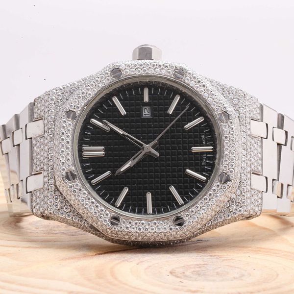 wristwatches half iced out customize diamond luxury men's watch handmade fine jewelry manufacturer vvs1 diamond watch, Slivery;brown
wristwatches half iced out customize diamond luxury men's watch handmade fine jewelry manufacturer vvs1 diamond watch, Slivery;brown