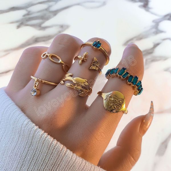 vintage metal rings for women green zircon crystal pendant butterfly flower gold color finge ring fashion jewelry, Silver
vintage metal rings for women green zircon crystal pendant butterfly flower gold color finge ring fashion jewelry, Silver