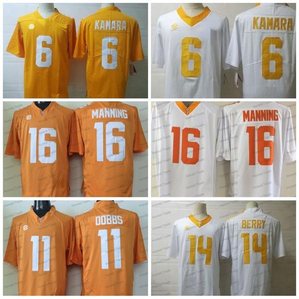 american college football wear ncaa football jersey 6 alvin kamara 16 peyton manning tennessee volunteers 14 eric berry 11 joshua dobbs whit, Black
american college football wear ncaa football jersey 6 alvin kamara 16 peyton manning tennessee volunteers 14 eric berry 11 joshua dobbs whit, Black