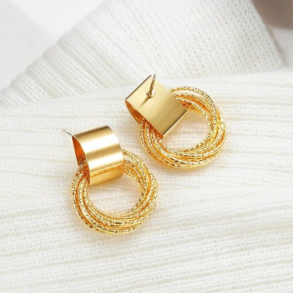 retro metallic gold color multiple small circle dangle earrings jewelry fashion wedding party earrings for woman, Silver
retro metallic gold color multiple small circle dangle earrings jewelry fashion wedding party earrings for woman, Silver