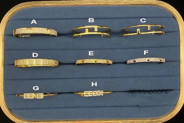 fashion brand bracelets jewelry women stainless steel hollow out engraved letter f 18k gold bangle bracelet lady jewelry gifts fb4 --01, Black
fashion brand bracelets jewelry women stainless steel hollow out engraved letter f 18k gold bangle bracelet lady jewelry gifts fb4 --01, Black